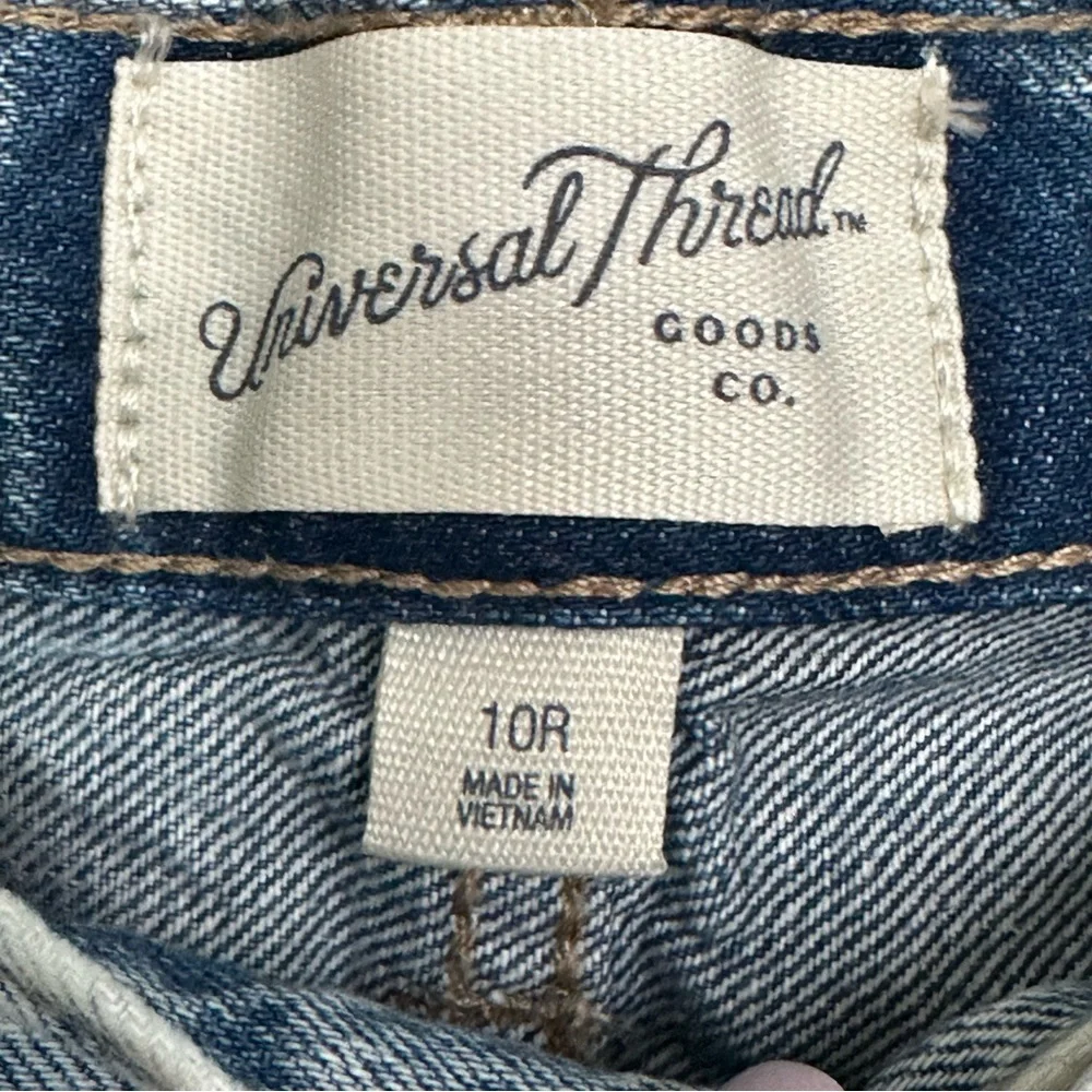 Universal Thread Patchwork Mid Rise Jeans Size 10 Regular - Picture 8 of 14